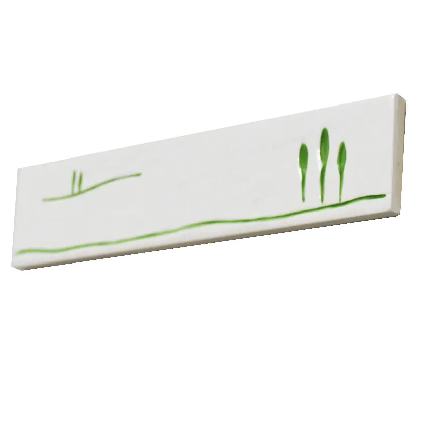 Bordüre Villeroy & Boch Nr.870 1804 WB23 White Energy weiß grün 5x22 cm I.Sorte