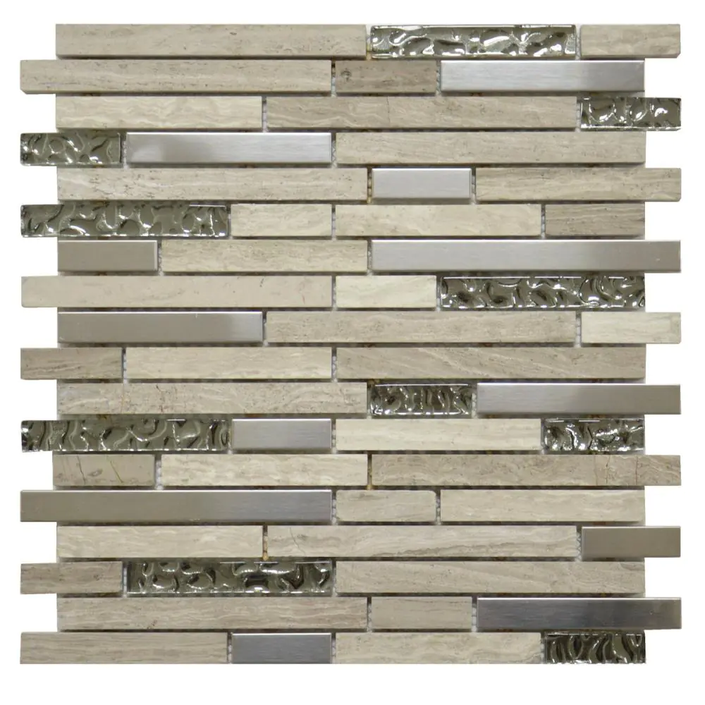 Mosaik HJ SPG15-193-98 grau beige silber 30x30 cm Mosaik HJ SPG15-193-98 grau beige silber 30x30 cm
