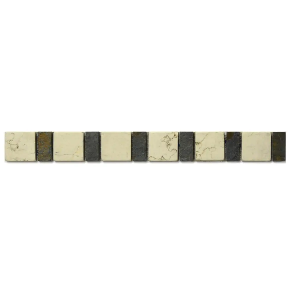 Bordüre Foredil Nr.112 creme anthrazit 3,5x31 cm Bordüre Foredil Nr.112 creme anthrazit 3,5x31 cm