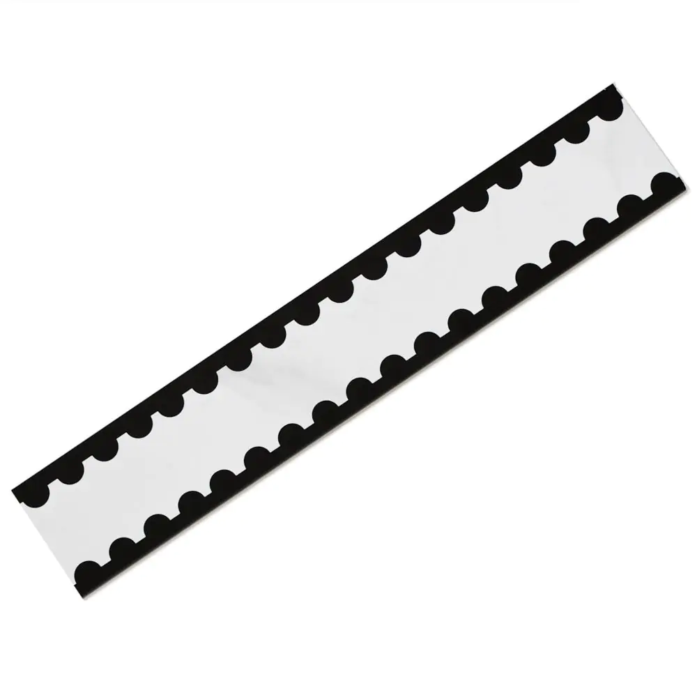 Bordüre Villeroy & Boch 1425 MKB5 Victorian white perforated schwarz weiß 7,5x40 cm I.Sorte