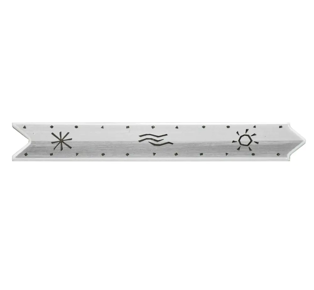 Bordüre HPH Placke Nr.619 Mini-Playa weiß grau silber 3,5x25 cm