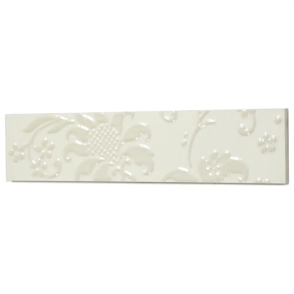 Bordüre Villeroy & Boch 1411 EF15 Adlon weiß Blumen 7x30 cm I.Sorte Bordüre Villeroy & Boch 1411 EF15 Adlon weiß Blumen 7x30 cm I.Sorte