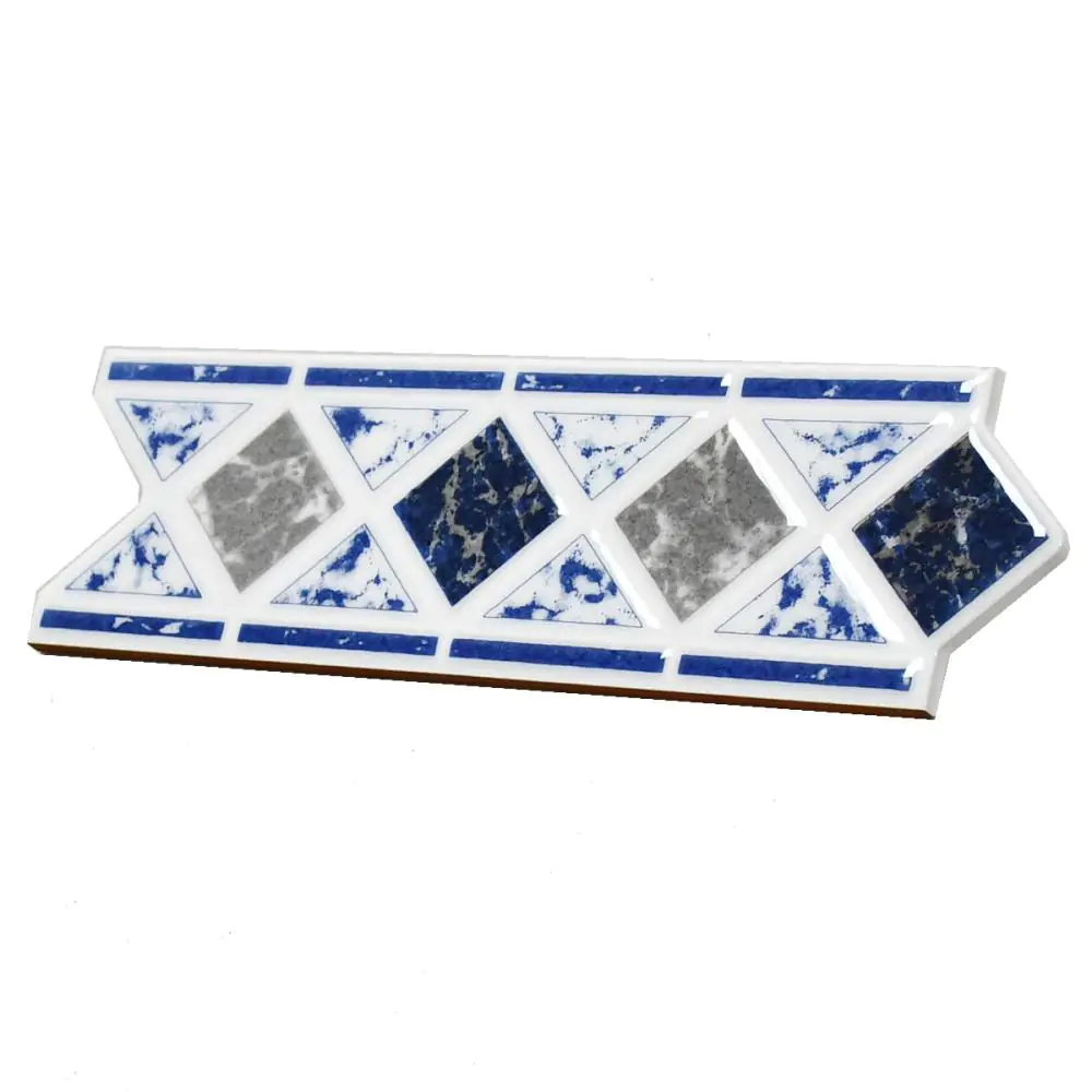 Bordüre HPH Placke Nr.618 Belgona weiß blau grau 8x25 cm