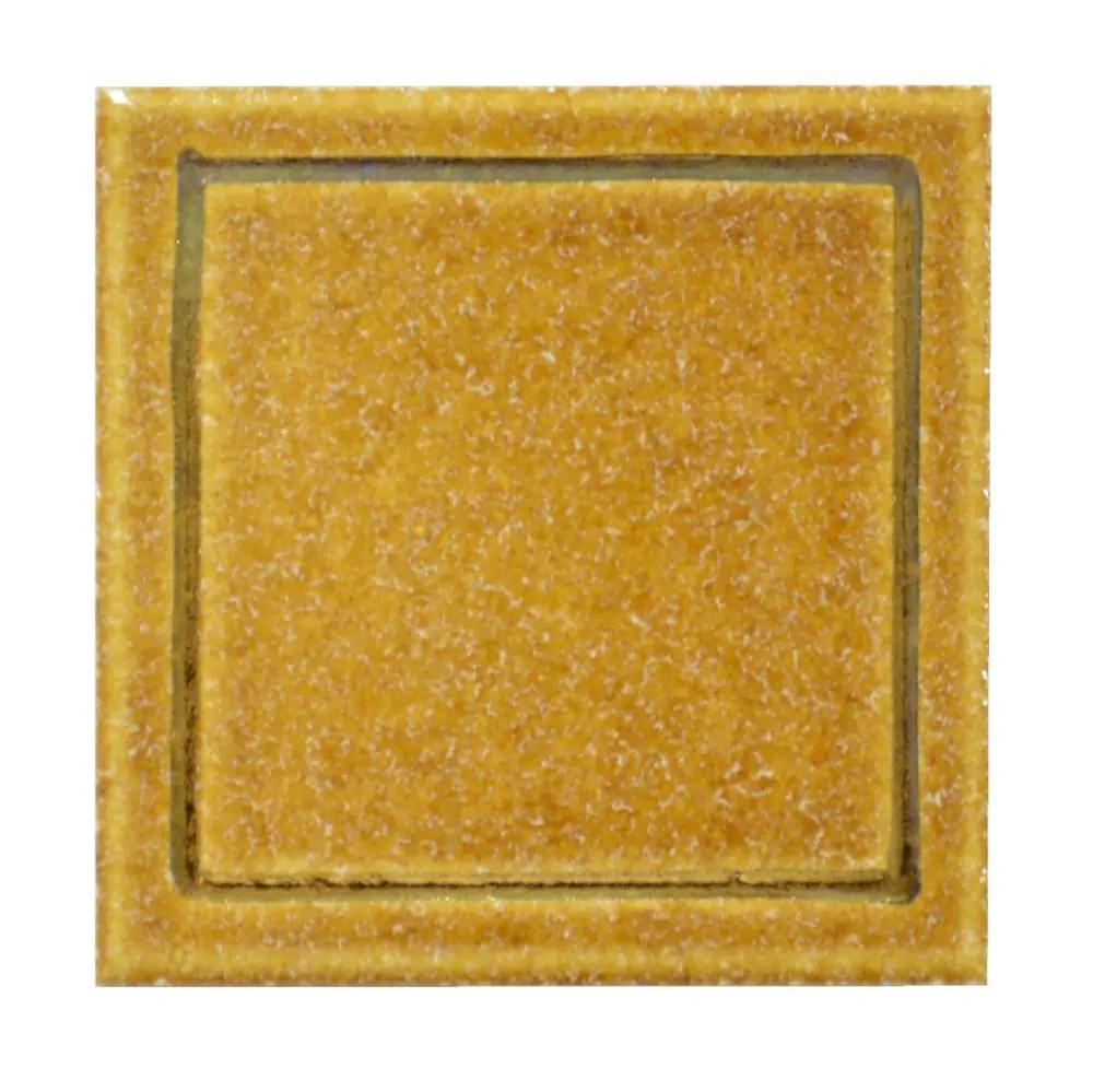 Mosaik Einleger Ideal Tiles Nr.444 cotto grüner Rand 7,5x7,5 cm