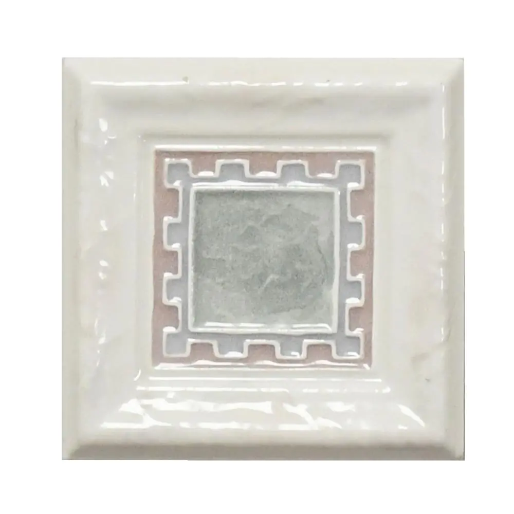 Mosaik Einleger Villeroy & Boch Nr.698 3241 8022 grau grün rosa 10x10 cm I.Sorte