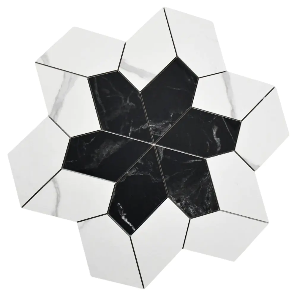 Wandfliese Dekor Villeroy & Boch 2044 ZN1P Nocturne white 60x60 cm I.Sorte