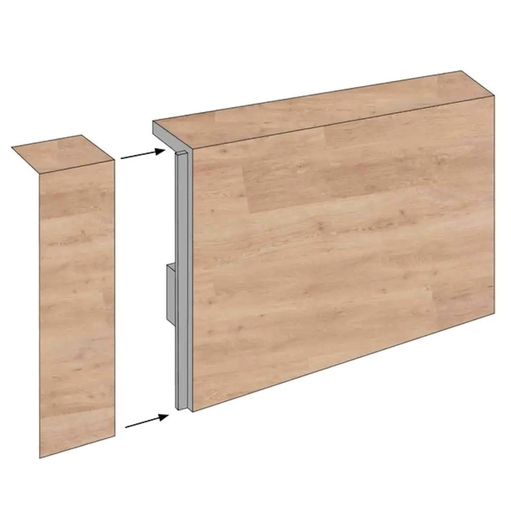 Sockelleiste Lalegno Palermo Abschlussleiste für SPC Vinylboden