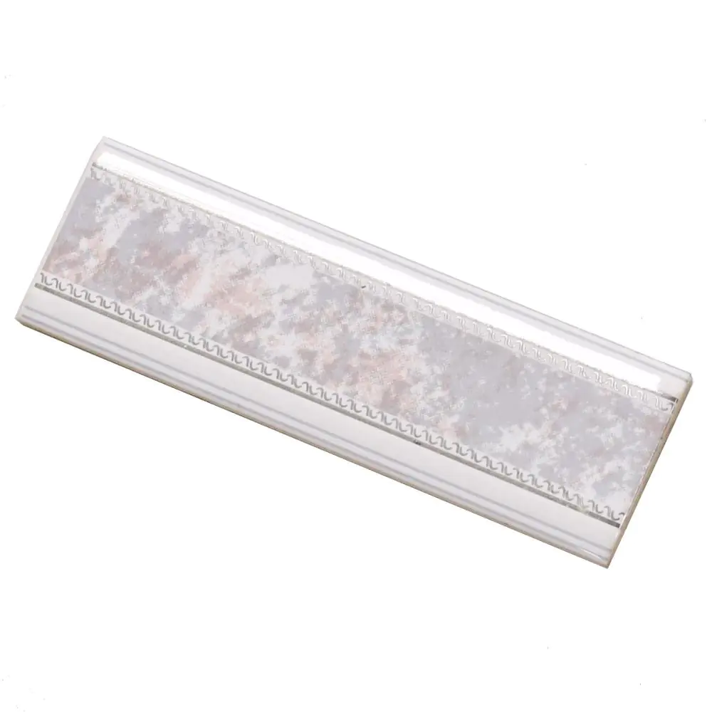 Bordüre Nr.667 rosa grau weiß silber 5x15 cm