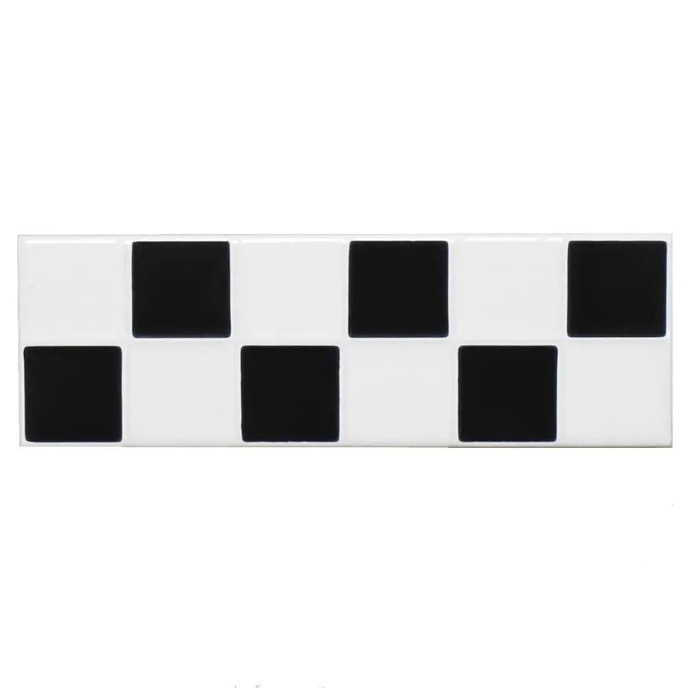 Bordüre Villeroy & Boch Nr.598 1475 CS90 Creative System schwarz weiß 6,5x20 cm Bordüre Villeroy & Boch Nr.598 1475 CS90 Creative System schwarz weiß 6,5x20 cm
