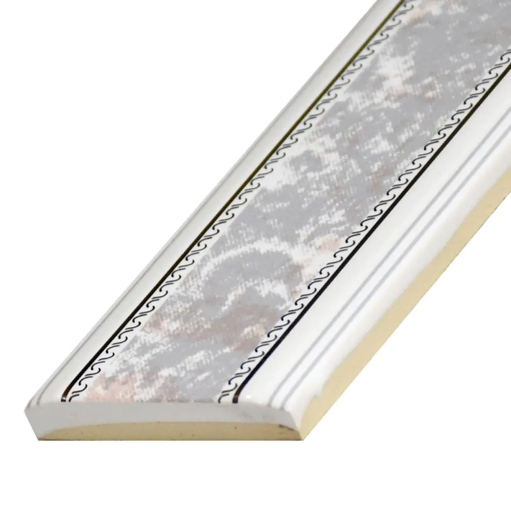 Bordüre Nr.679 LC3020 rosa grau weiß silber 5x20 cm
