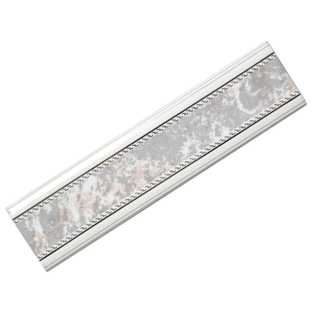 Bordüre Nr.679 LC3020 rosa grau weiß silber 5x20 cm