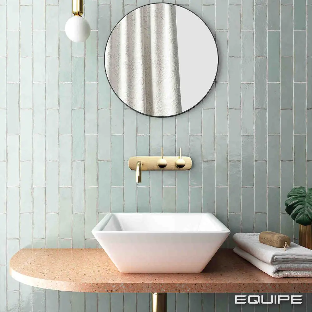 Wandfliese Equipe Ceramicas 26880 Tribeca seaglass mint mintgrün 6x24,6 cm I.Sorte