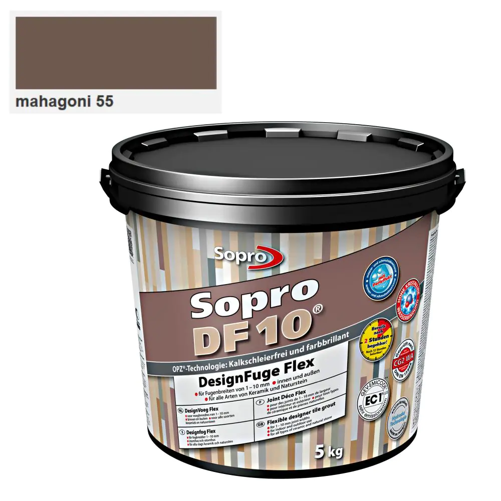 Fugenmörtel Sopro Designfuge Flex DF 10 mahagoni 55 - 5 kg Fugenmörtel Sopro Designfuge Flex DF 10 mahagoni 55 - 5 kg