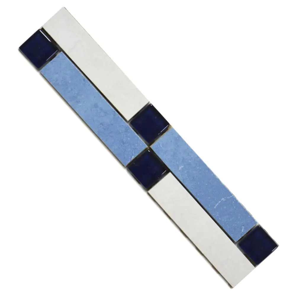 Bordüre Grohn CLI5751 Color Line blau weiß 5x25 cm I.Sorte Bordüre Grohn CLI5751 Color Line blau weiß 5x25 cm I.Sorte