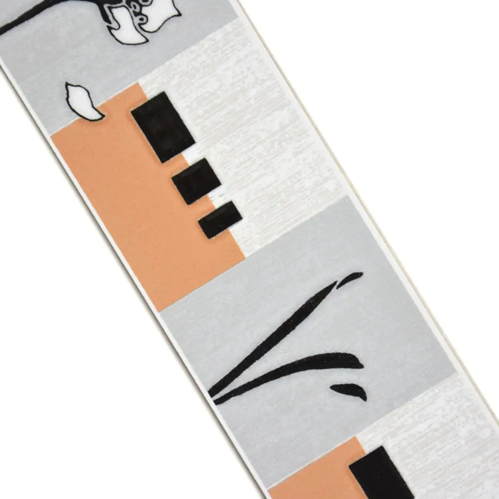 Bordüre Nr.168 silber orange schwarz 7x25 cm Bordüre Nr.168 silber orange schwarz 7x25 cm