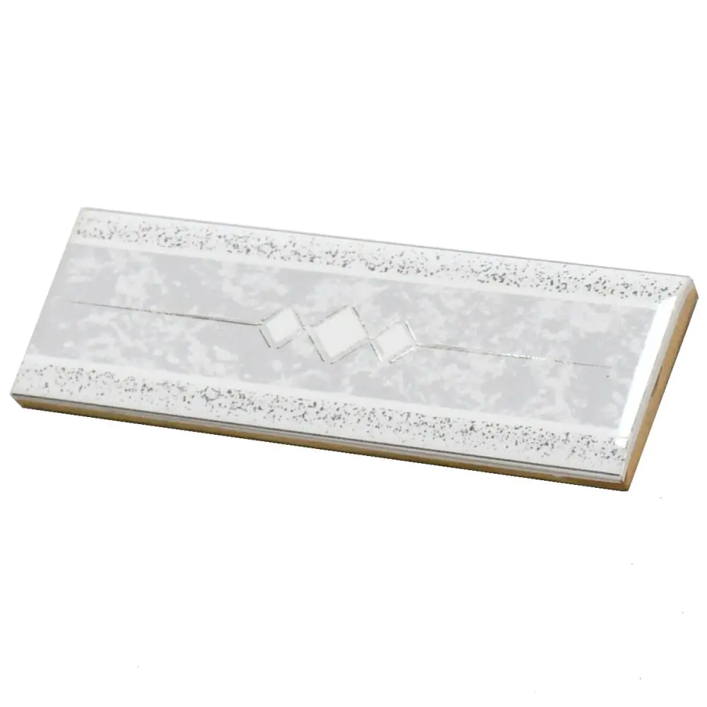 Bordüre Nr.615 weiß silber grau 5x20 cm