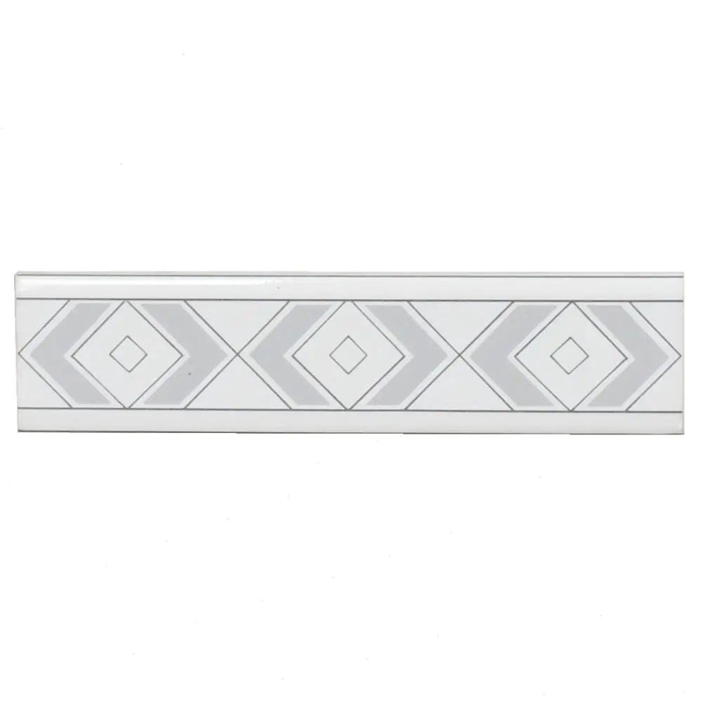 Bordüre Nr.657 weiß ivory grau 5x20 cm
