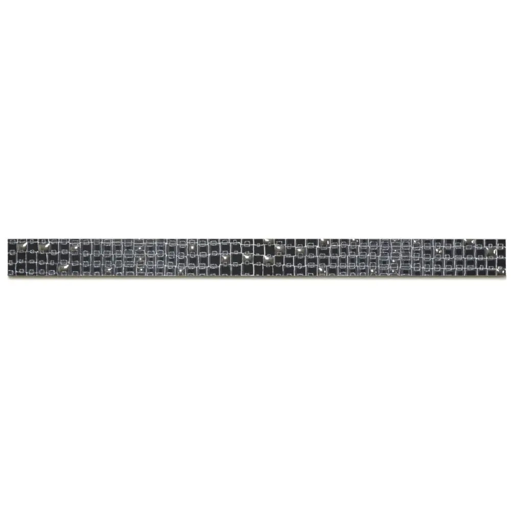 Bordüre Cinca Nr.105 000428 Caesars Desert castanho121 anthrazit silber 4x55 cm