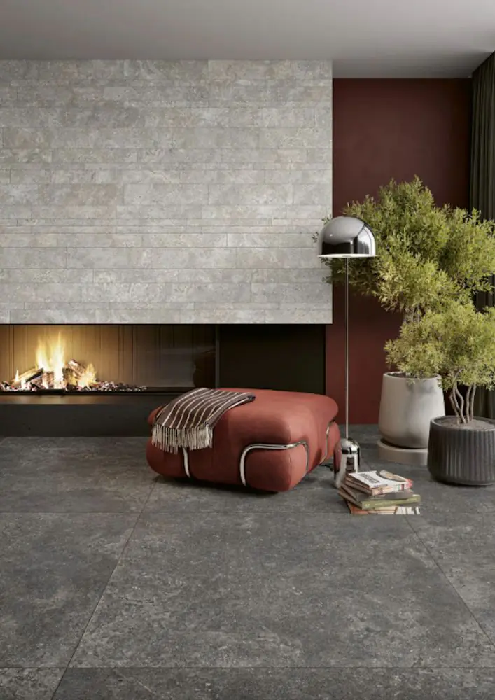 Bodenfliese Steuler Design Y14050001 Skanden carbon anthrazit 60x120 cm I.Sorte
