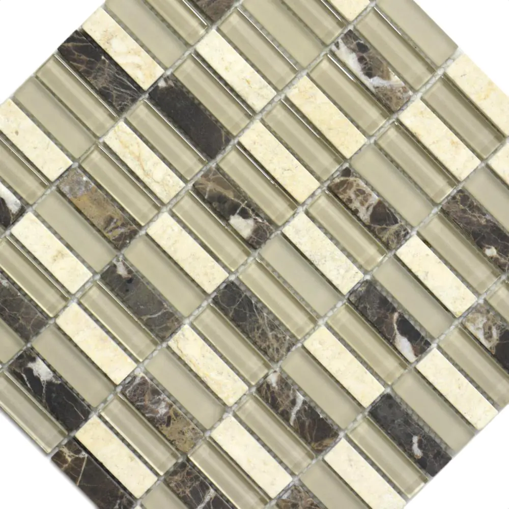 Mosaik HJ SG1548-1 beige creme grau 30x30 cm I.Sorte Mosaik HJ SG1548-1 beige creme grau 30x30 cm I.Sorte