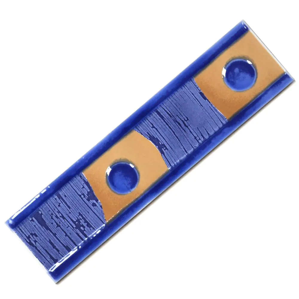 Bordüre Nr.186 blau braun 6,5x25 cm I.Sorte