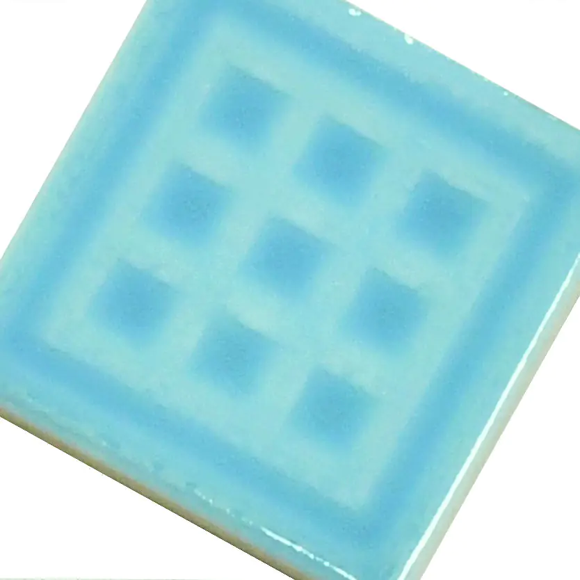 Mosaik Einleger Villeroy & Boch Nr.837 hellblau 5x5 cm I.Sorte