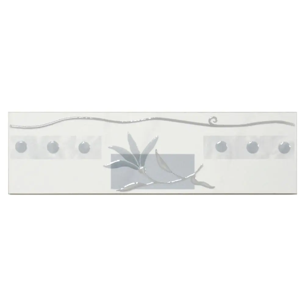 Bordüre Steuler Design Nr.331 POE10401 weiß grau 7x25 cm I.Sorte