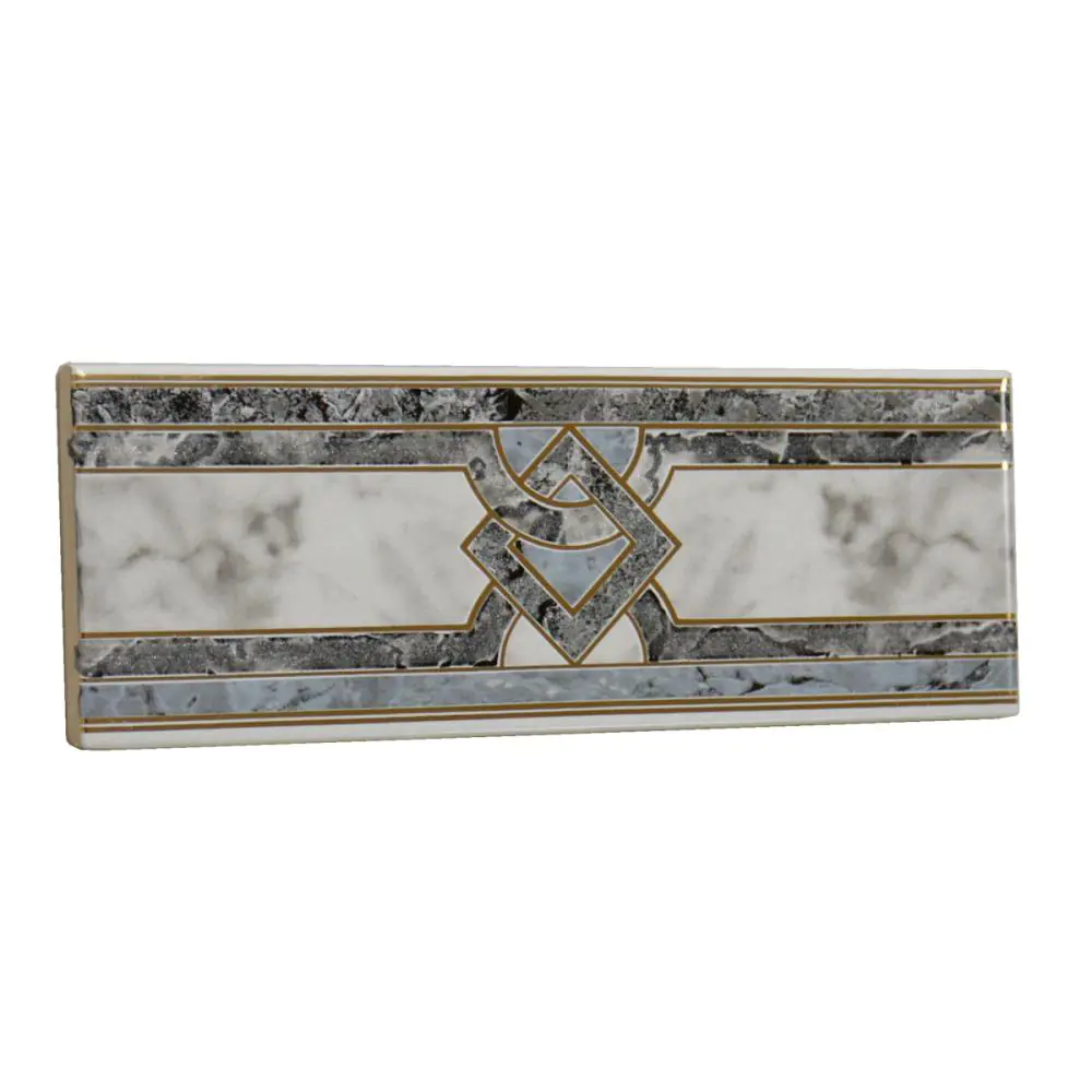 Bordüre Nr.403 grau gold anthrazit 7x20 cm Bordüre Nr.403 grau gold anthrazit 7x20 cm