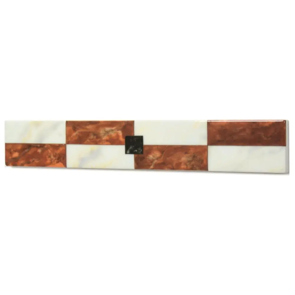 Bordüre Villeroy & Boch 1737 TL25 Palazzo Vecchio rot creme 5x32 cm I.Sorte Bordüre Villeroy & Boch 1737 TL25 Palazzo Vecchio rot creme 5x32 cm I.Sorte