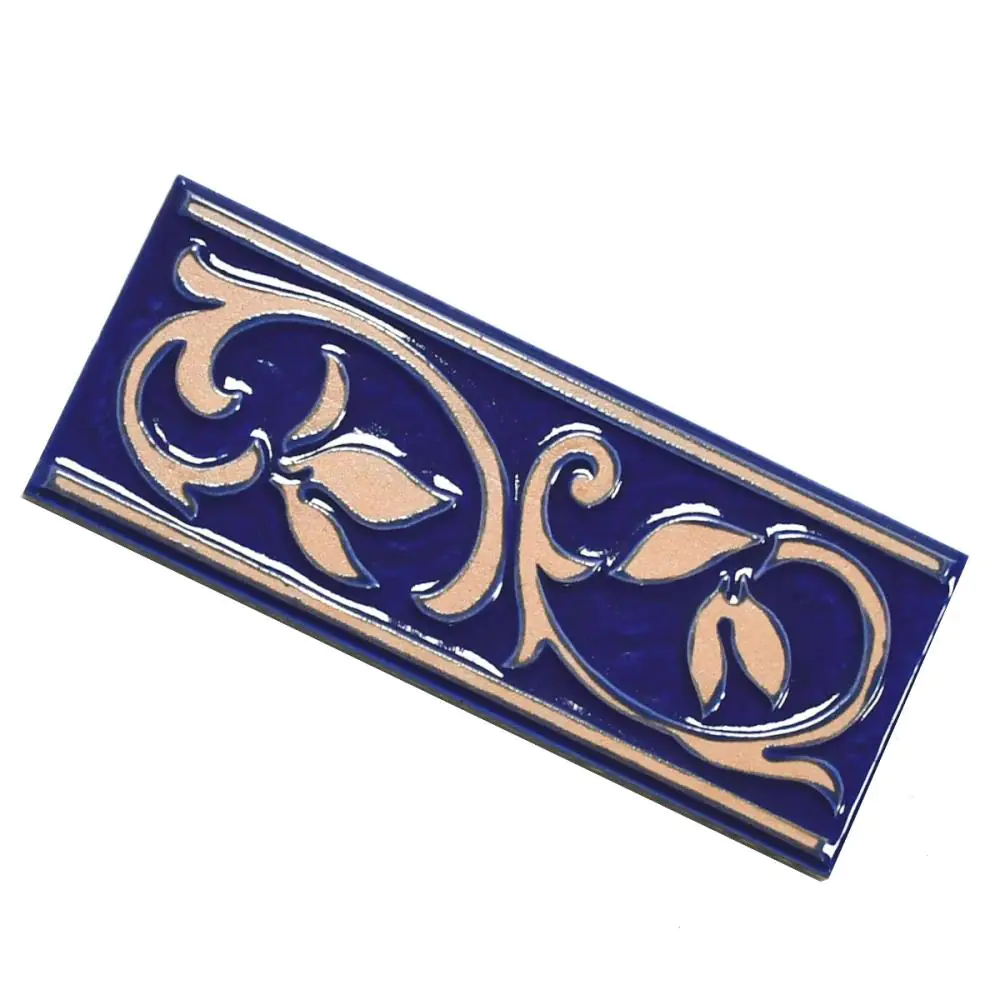 Bordüre Nr.926 blau beige 10x25 cm I.Sorte