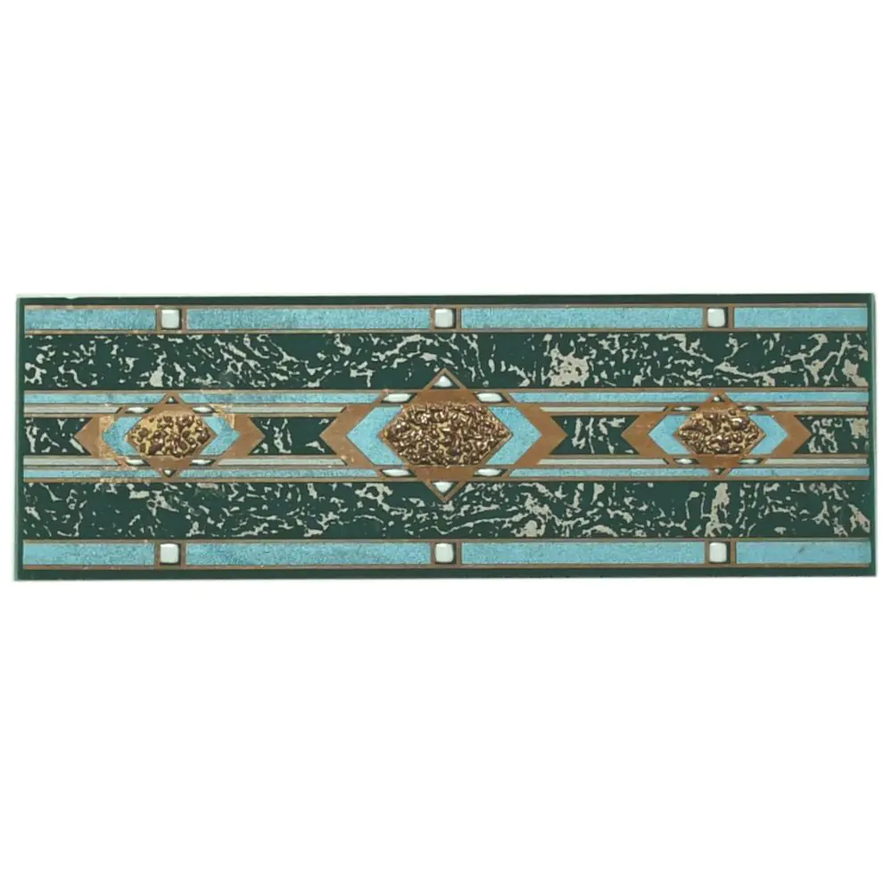 Bordüre E5787 grün blau gold 7x20 cm I.Sorte