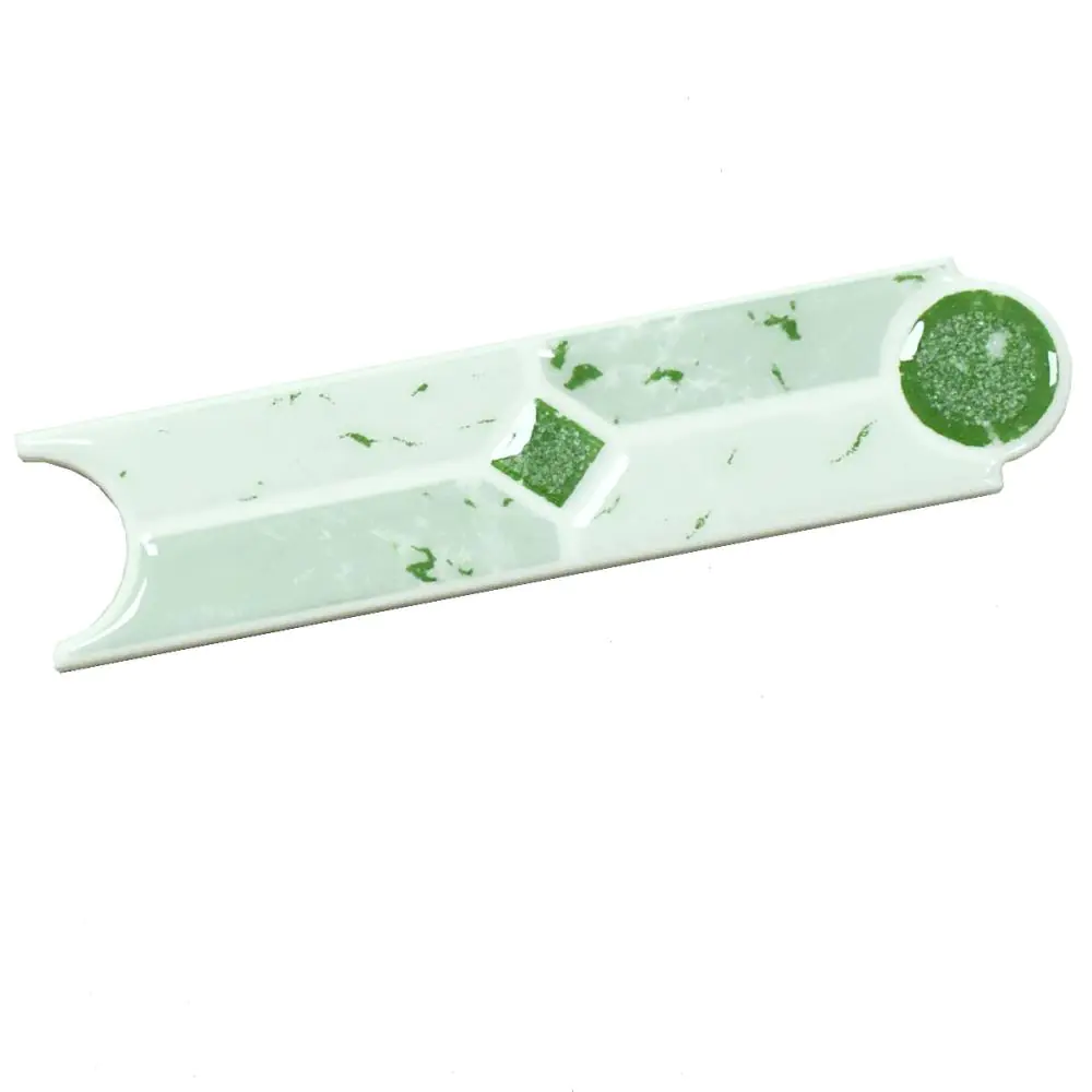 Bordüre Nr.606 LE-072 Vitrosa verde grün weiß 5x20 cm