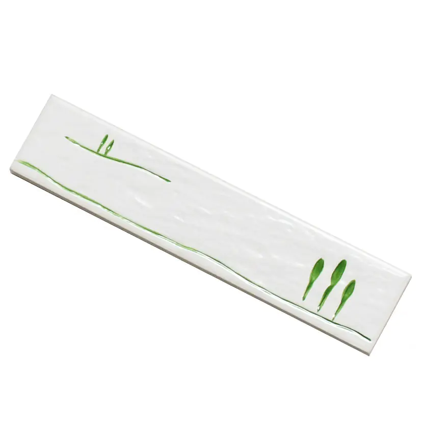 Bordüre Villeroy & Boch Nr.870 1804 WB23 White Energy weiß grün 5x22 cm I.Sorte