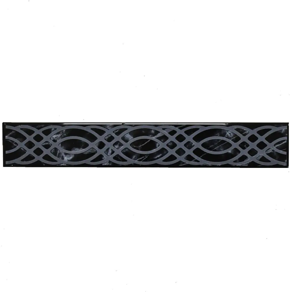 Bordüre Venis Nr.597 schwarz grau 5,3x33,3 cm