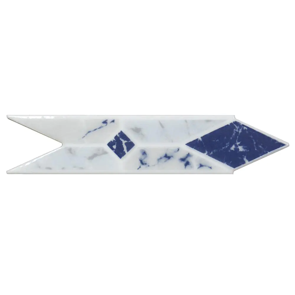 Bordüre Rombos Nr.481 blau grau 5x20 cm