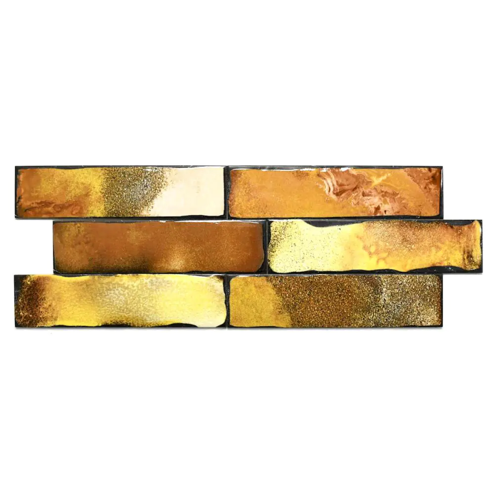 Wandfliese Iris Ceramica 537025 Lava giallo orange mehrfarbig 7,5x30 cm I.Sorte Wandfliese Iris Ceramica 537025 Lava giallo orange mehrfarbig 7,5x30 cm I.Sorte