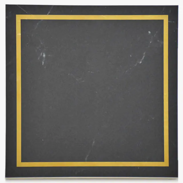 Wandfliese Dekor Villeroy & Boch 1222 MK9I Victorian black gold gold schwarz 20x20 cm I.Sorte