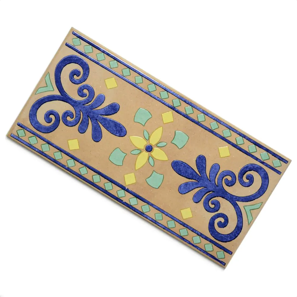 Bordüre Villeroy & Boch 3353 FJ18 Bastia kalkstein mehrfarbig 16,5x33 cm I.Sorte Bordüre Villeroy & Boch 3353 FJ18 Bastia kalkstein mehrfarbig 16,5x33 cm I.Sorte