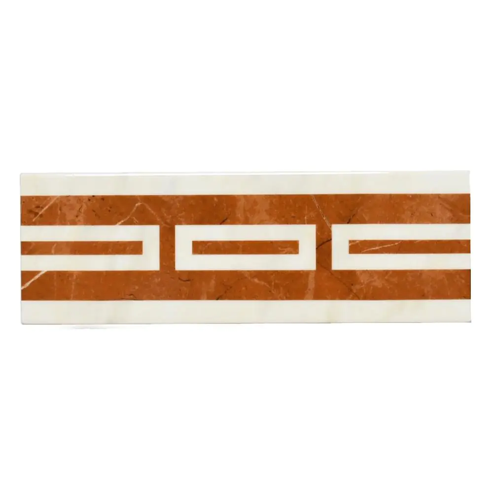 Bordüre Villeroy & Boch Nr.959 1771 ML35 New Tradition crema rosso 10x30 cm I.Sorte