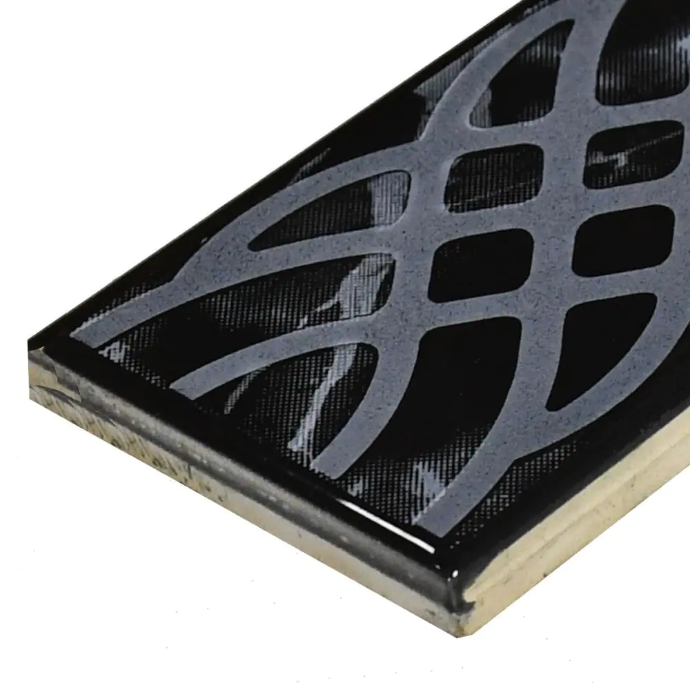 Bordüre Venis Nr.597 schwarz grau 5,3x33,3 cm