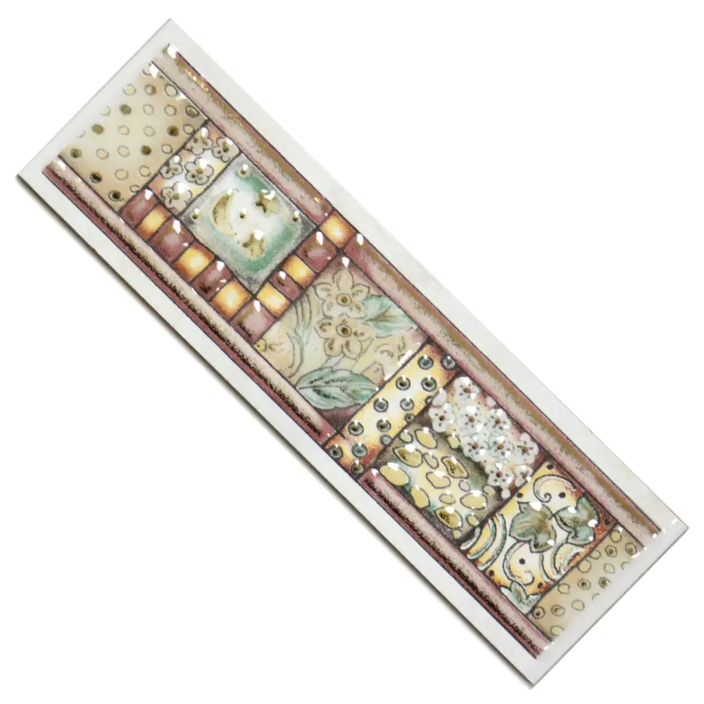 Bordüre Nr.281 creme rot gold 6x20 cm I.Sorte Bordüre Nr.281 creme rot gold 6x20 cm I.Sorte