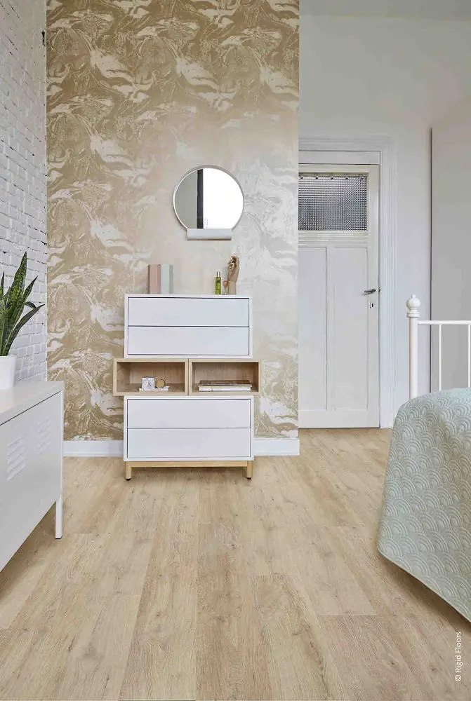 SPC Klick-Vinylboden Lalegno A14379 SPC5-Invisble hellbraun18x122 cm