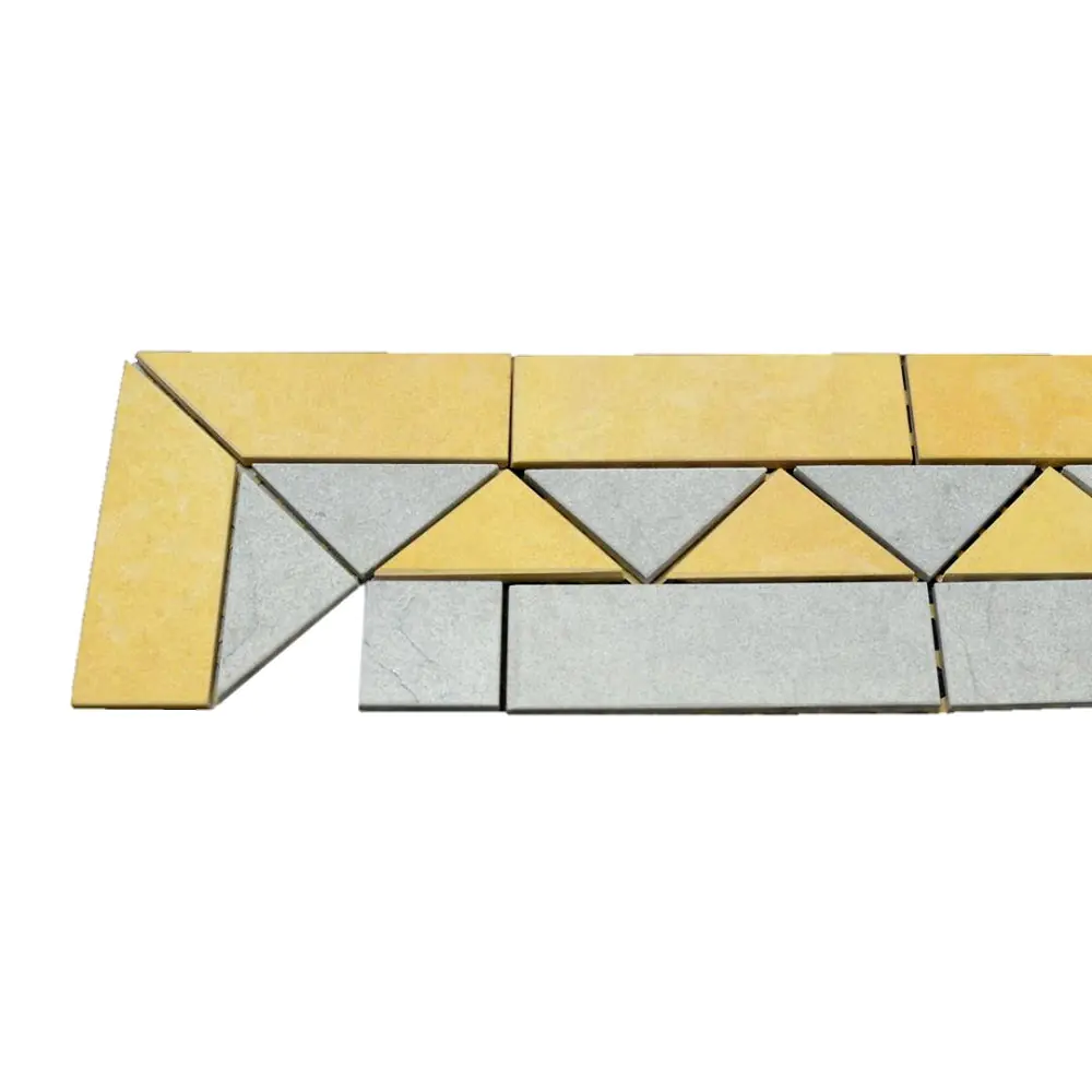 Bordürenecke Villeroy & Boch 2196 8343 Indian Stone grau ocker 15x15 cm Bordürenecke Villeroy & Boch 2196 8343 Indian Stone grau ocker 15x15 cm