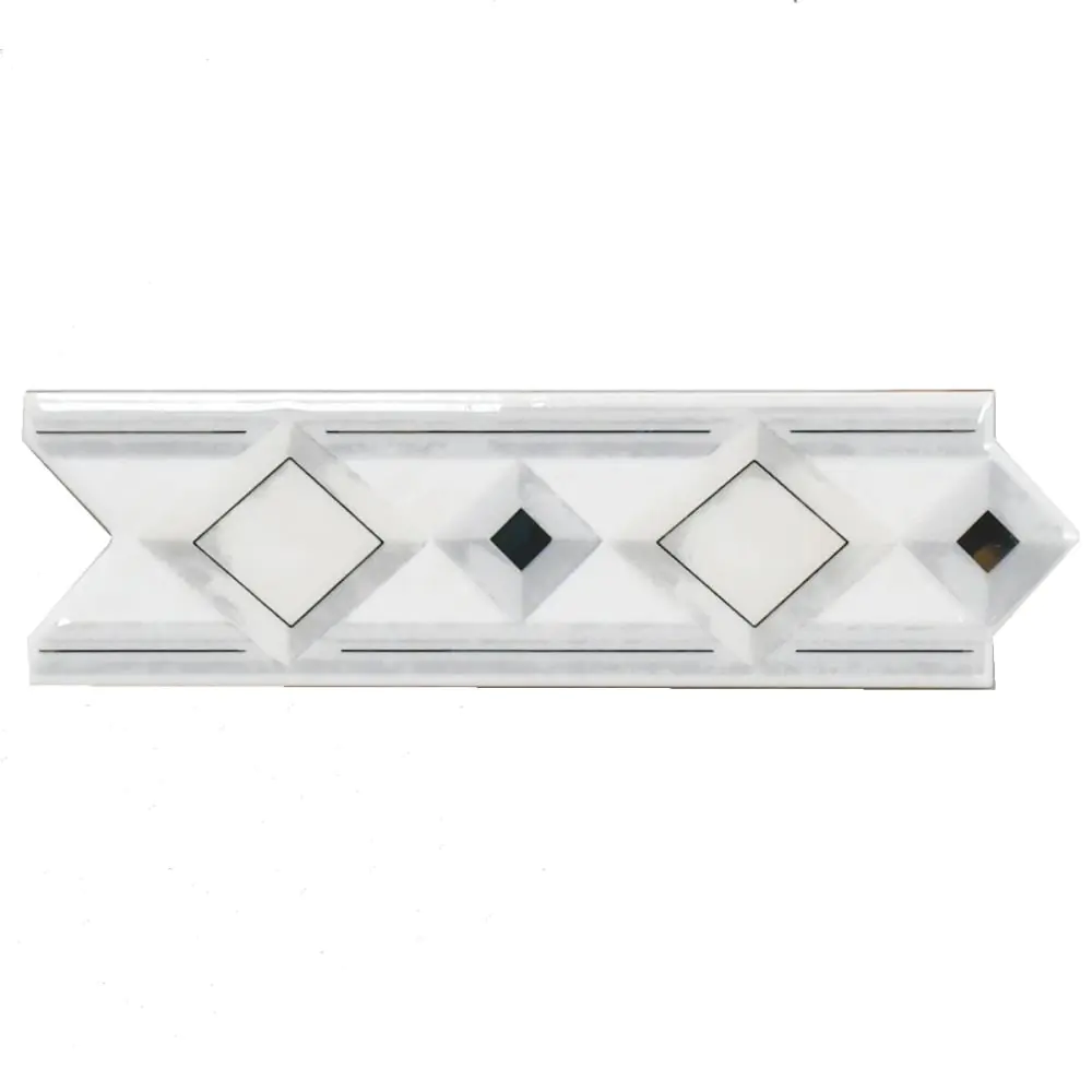 Bordüre HPH Placke Nr.644 Burani creme grau silber 6x20 cm