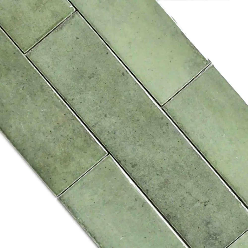 Wandfliese Equipe Ceramicas 26876 Tribeca sage green grün 6x24,6 cm I.Sorte