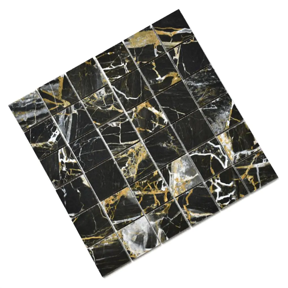 Mosaik Cifre Golden black pulido schwarz gold 30x30 cm I.Sorte