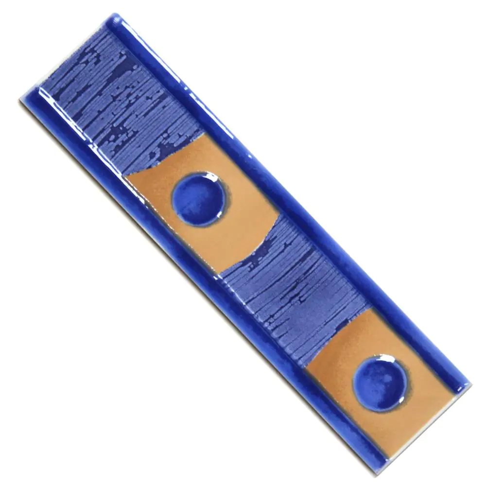 Bordüre Nr.186 blau braun 6,5x25 cm I.Sorte