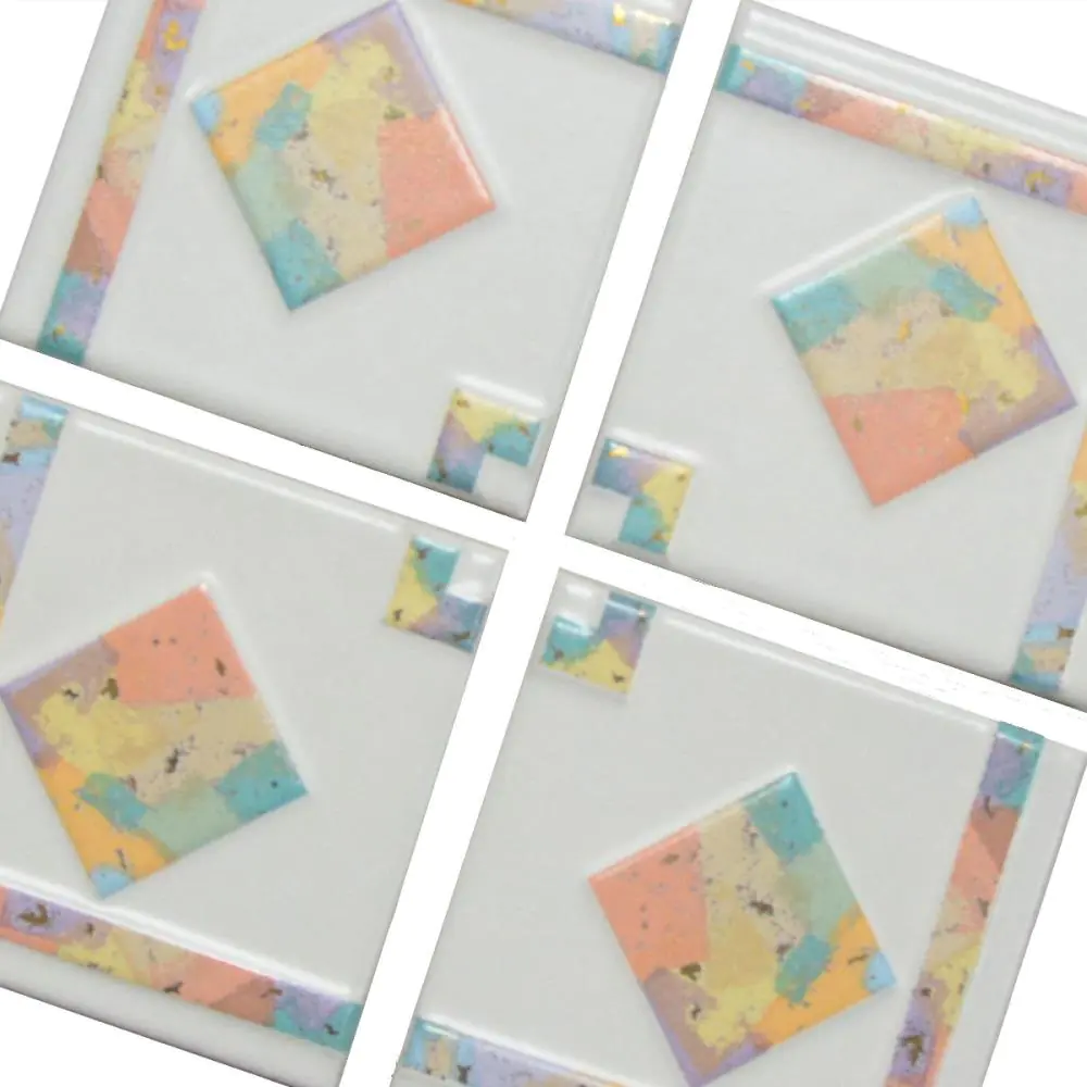 Mosaik Einleger Jasba 1480 Laura 4er Set weiß mehrfarbig 10x10 cm I.Sorte Mosaik Einleger Jasba 1480 Laura 4er Set weiß mehrfarbig 10x10 cm I.Sorte