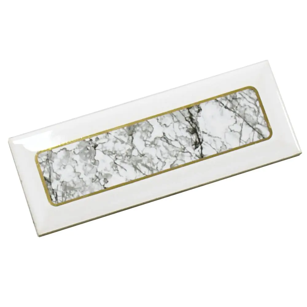 Bordüre AWS Keramik Nr.560 grau gold weiß 7x20 cm