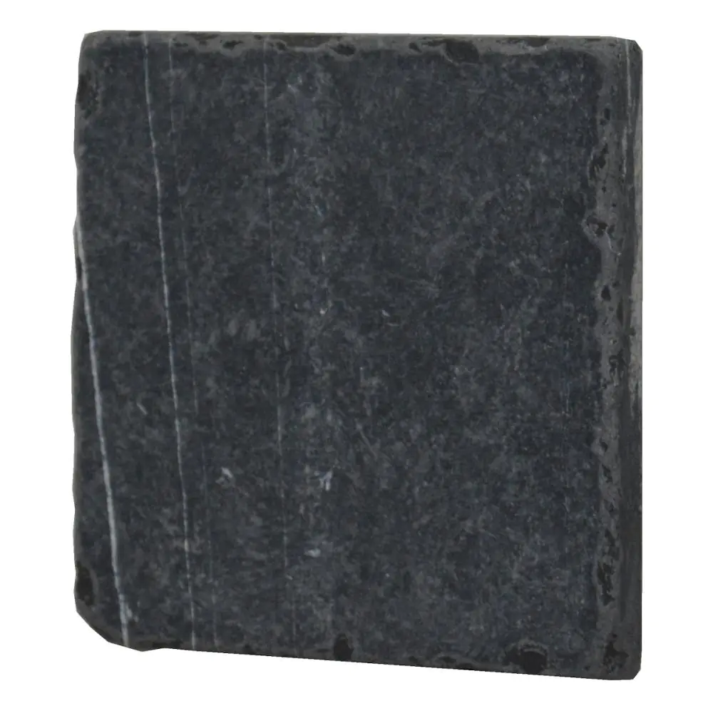 Bodenfliese Marmor Made in Italy NDM030A-0 nero schwarz getrommelt 10x10 cm Bodenfliese Marmor Made in Italy NDM030A-0 nero schwarz getrommelt 10x10 cm